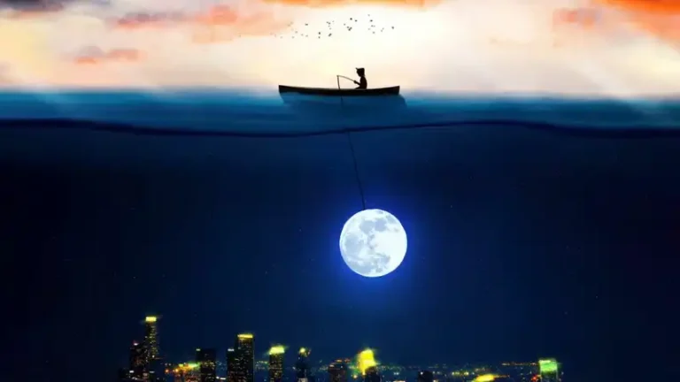Catching The Moon In Ocean Live Wallpaper