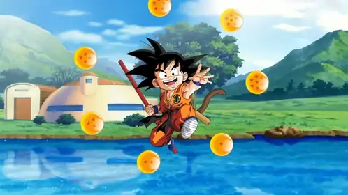 Kid Goku flying Live Wallpaper