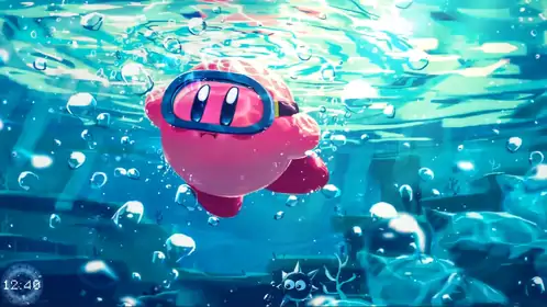 Kirby Underwater Live Wallpaper