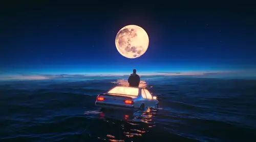 Good Night in The Ocean Live 4K Wallpaper