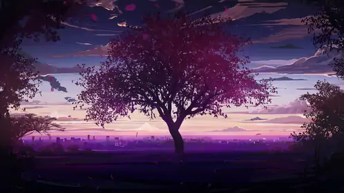Crimson Tree Live Wallpaper