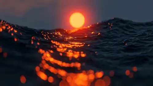 Slow Sunset Ocean Live Wallpaper